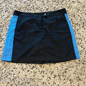 Womens IZOD XFG COOL FX Skort Size 14 black blue Athletic